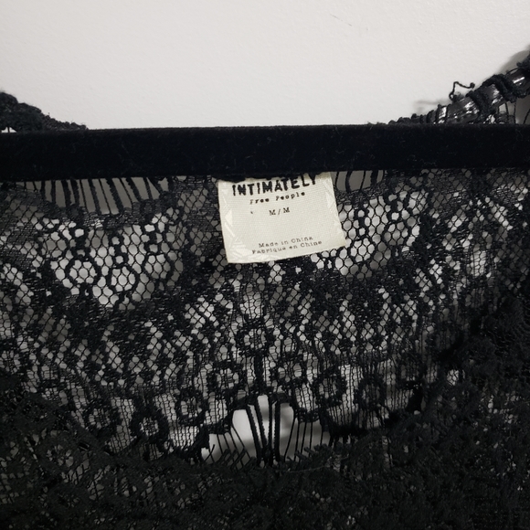 FREE PEOPLE Intimately Black Lace High Low Dress - Picture 8 of 13